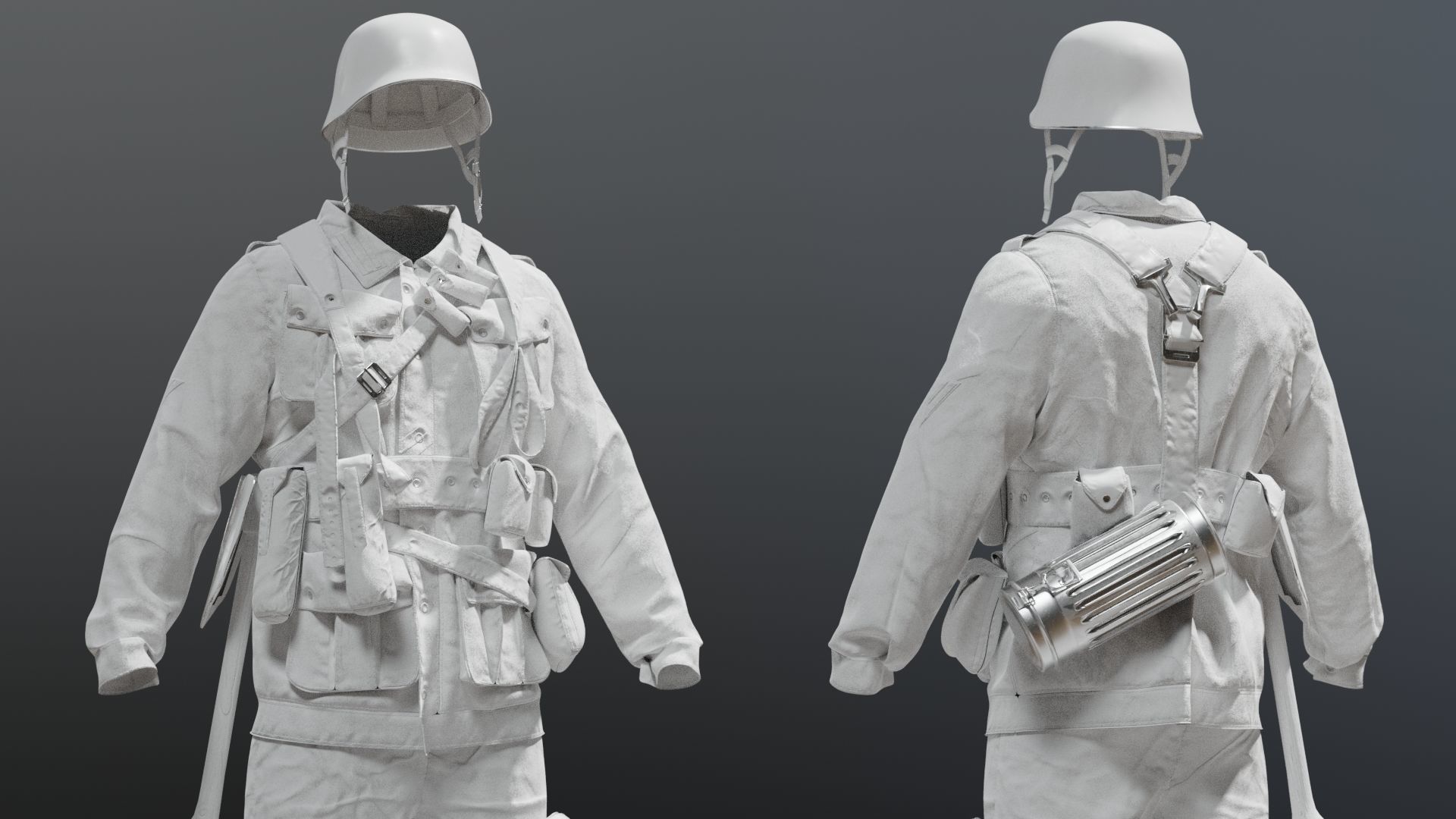 SOLDIER WWII Germany 3D model_14