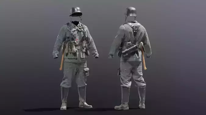 SOLDIER WWII Germany 3D model