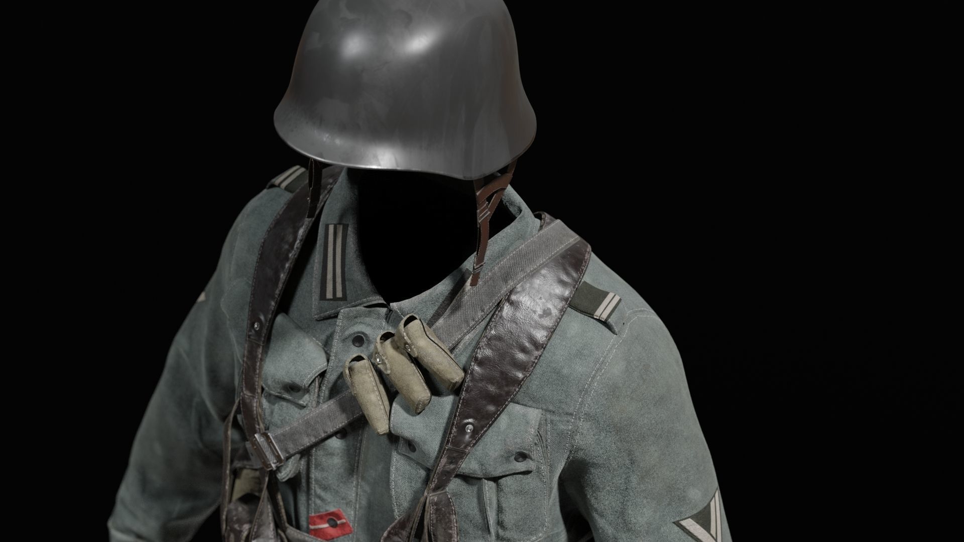 SOLDIER WWII Germany 3D model_6