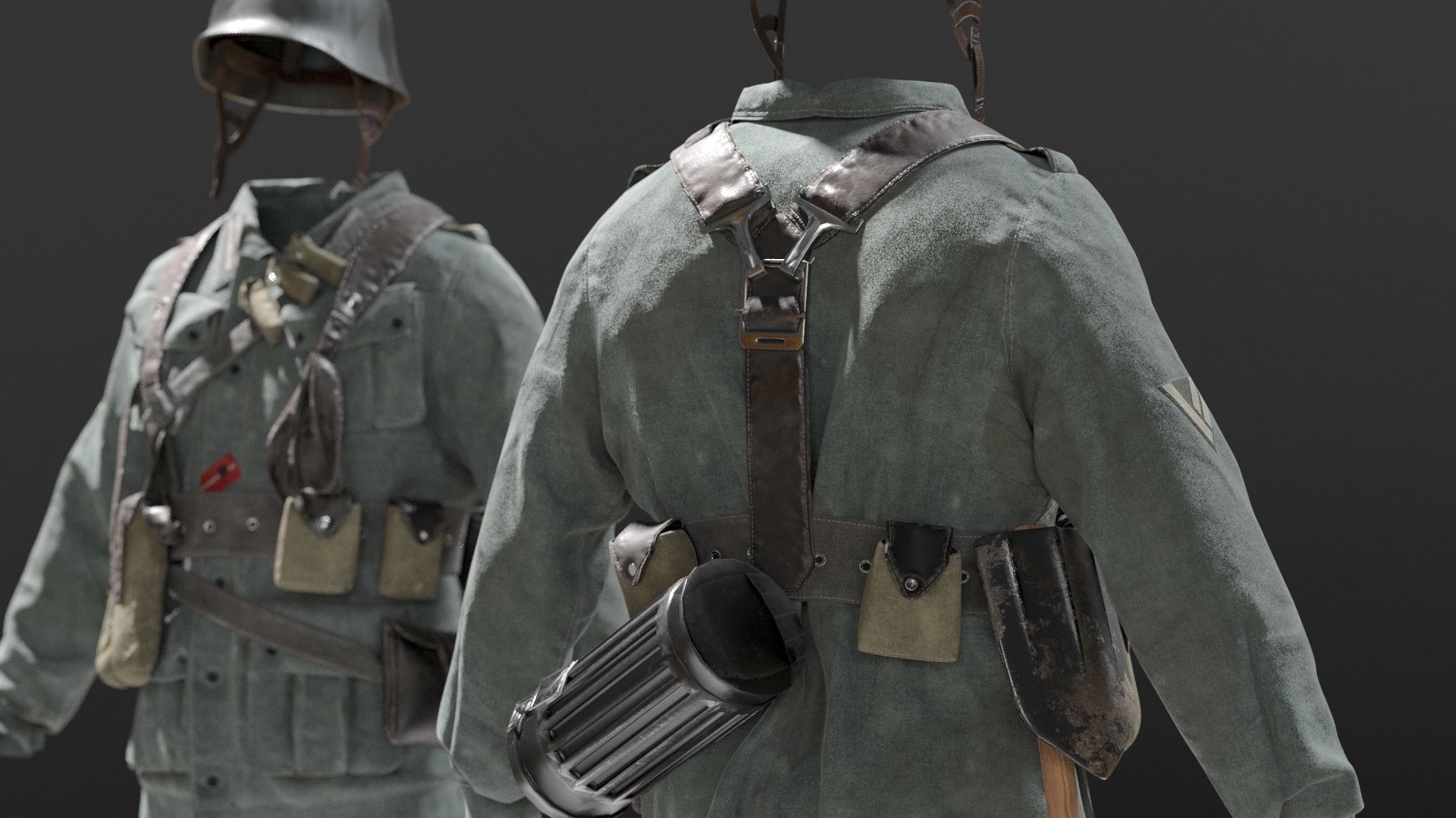 SOLDIER WWII Germany 3D model_12