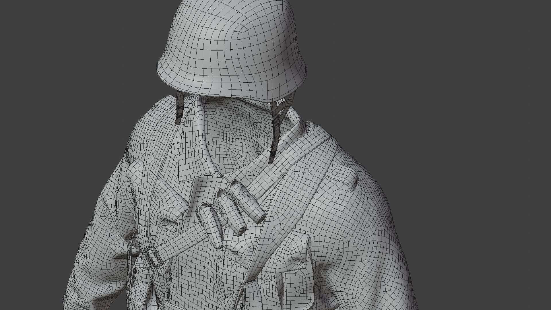 SOLDIER WWII Germany 3D model_30