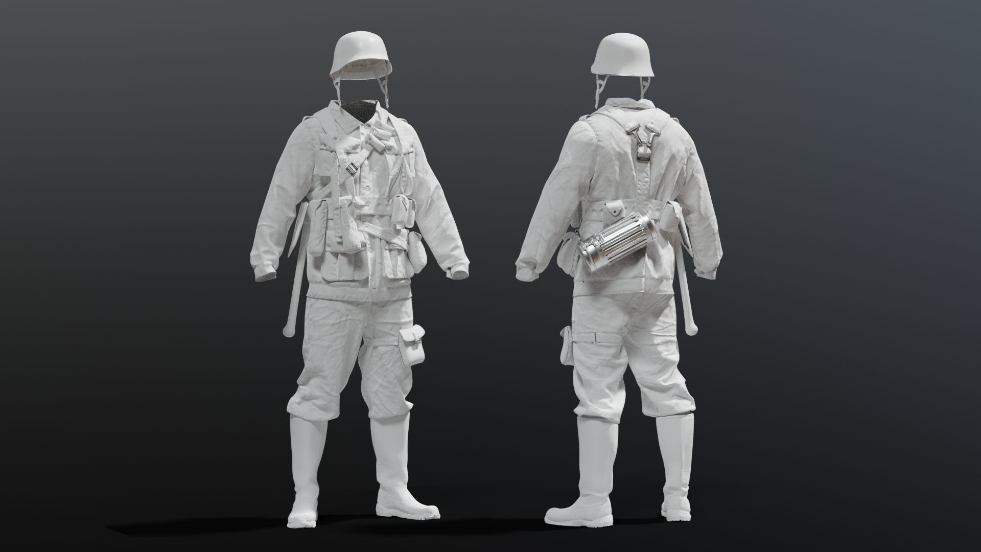 SOLDIER WWII Germany 3D model_13