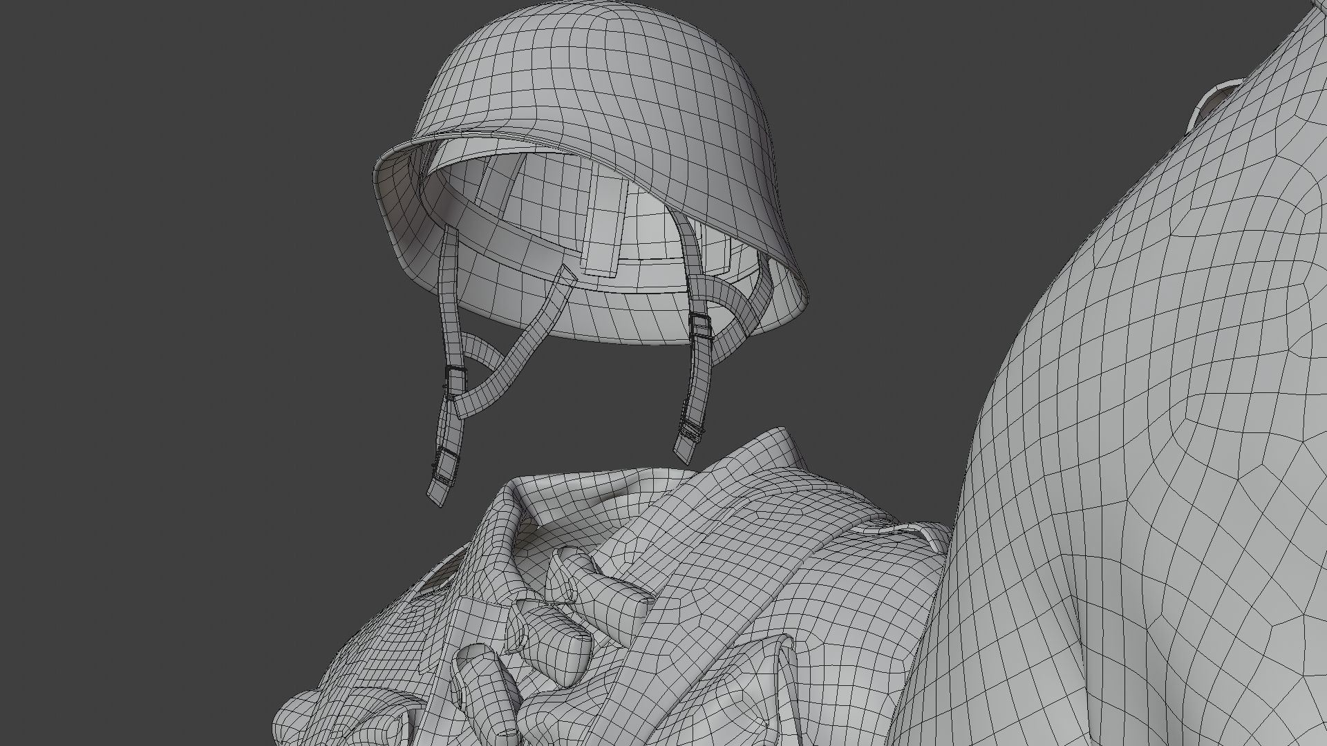 SOLDIER WWII Germany 3D model_29