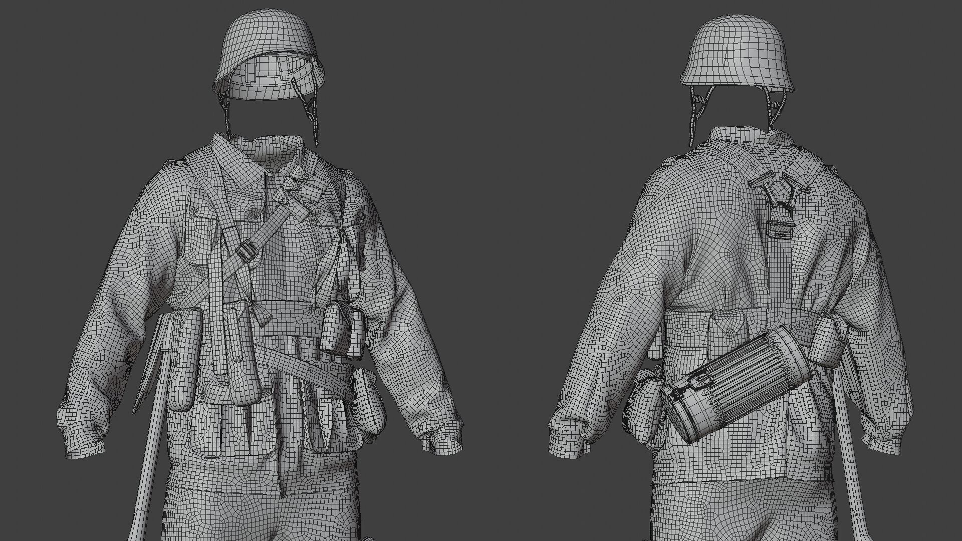 SOLDIER WWII Germany 3D model_26