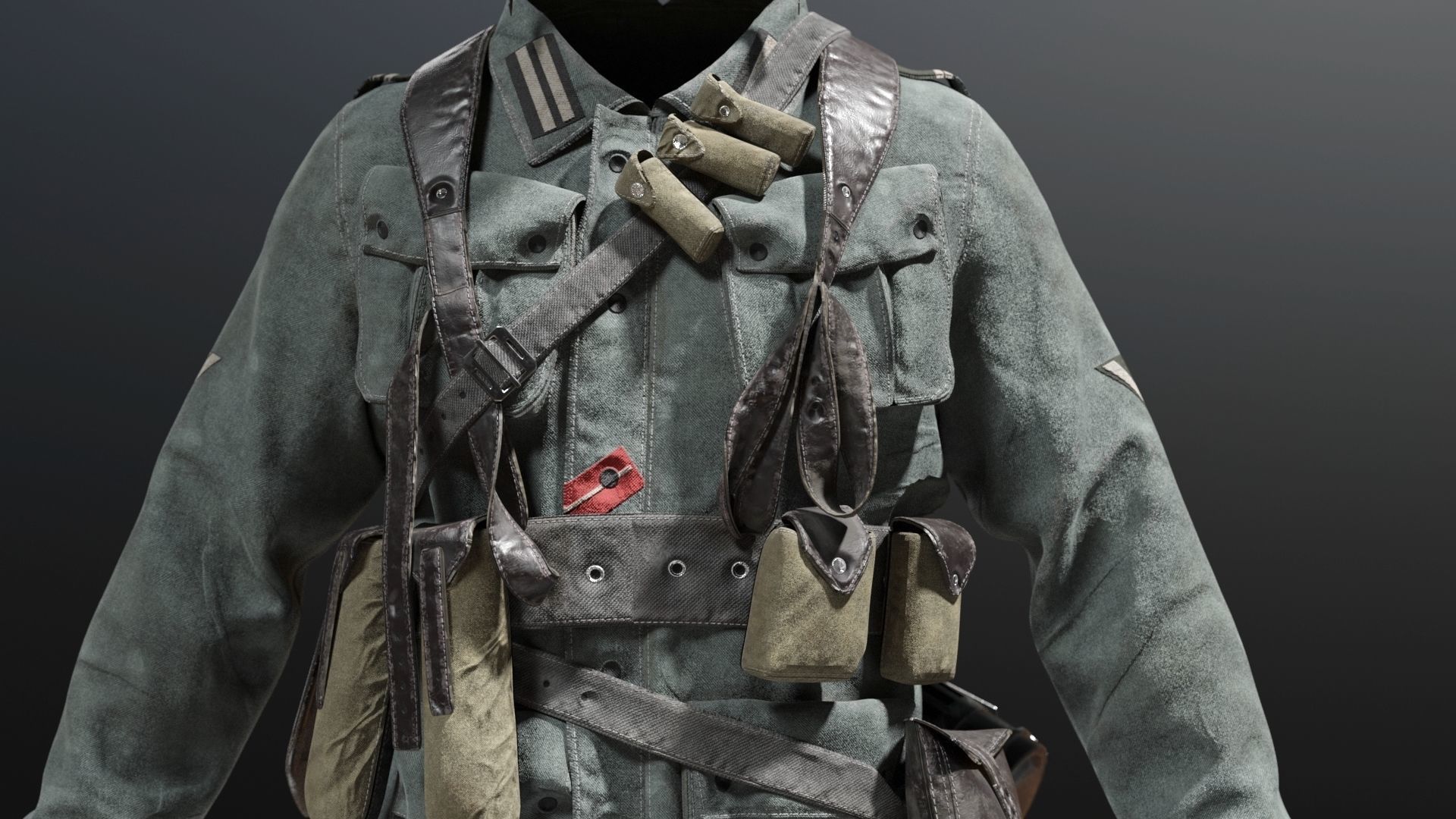 SOLDIER WWII Germany 3D model_8