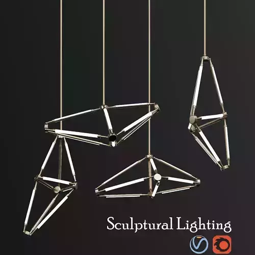 Sculptural Lighting By Bec Brittain 3D model