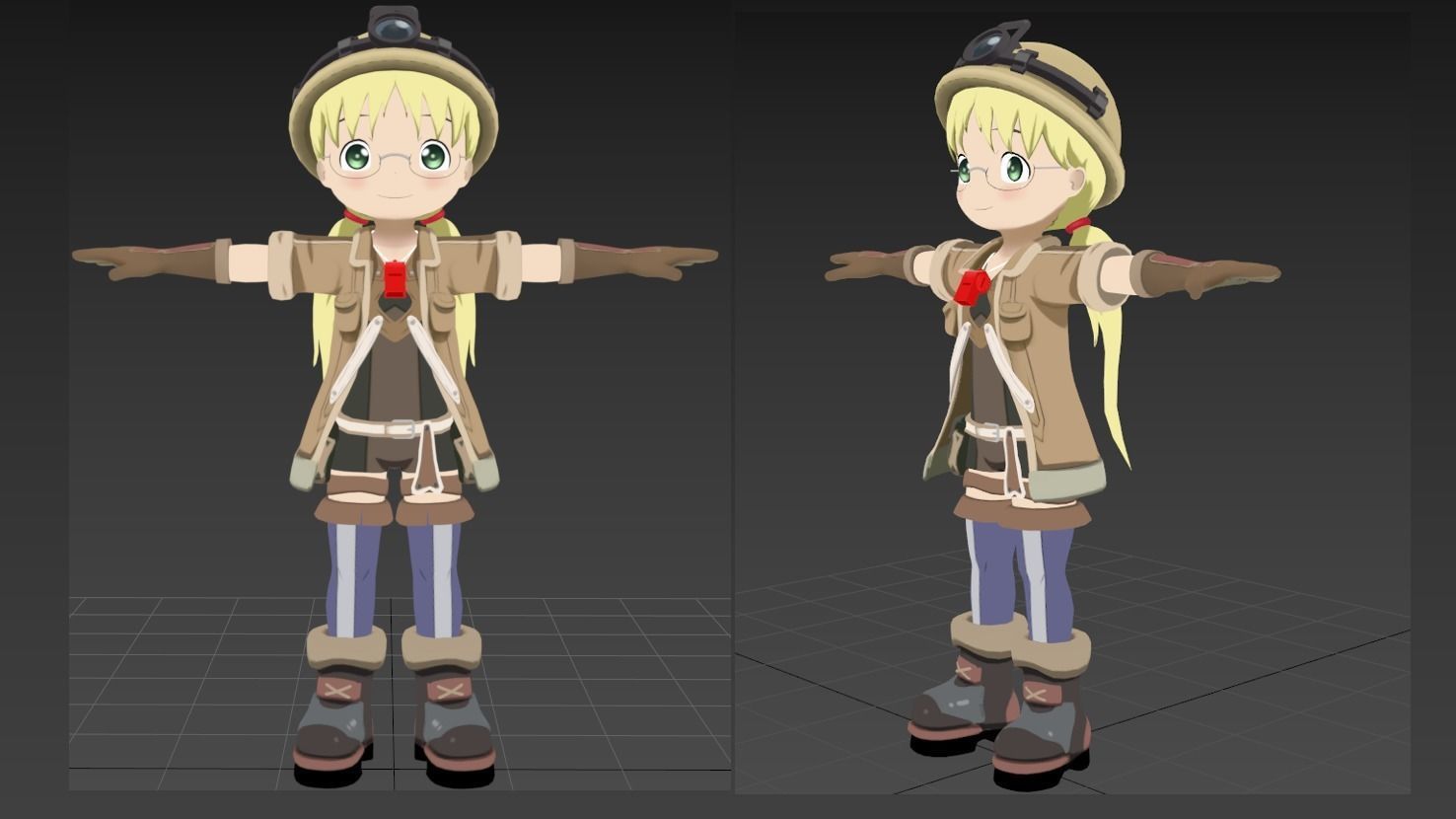 Riko Anime Made in Abyss VRChat 3D model_1