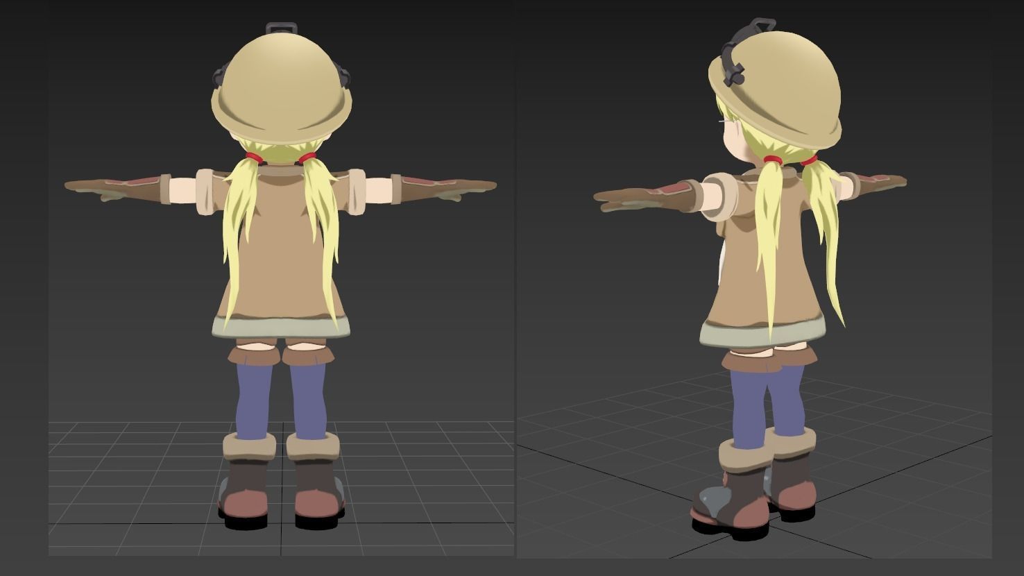 Riko Anime Made in Abyss VRChat 3D model_2