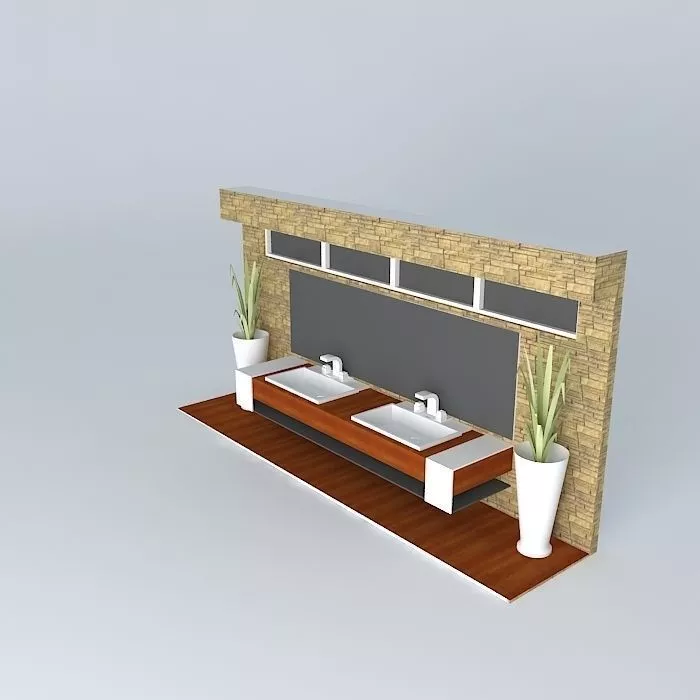 Bathroom Doba Free 3D model