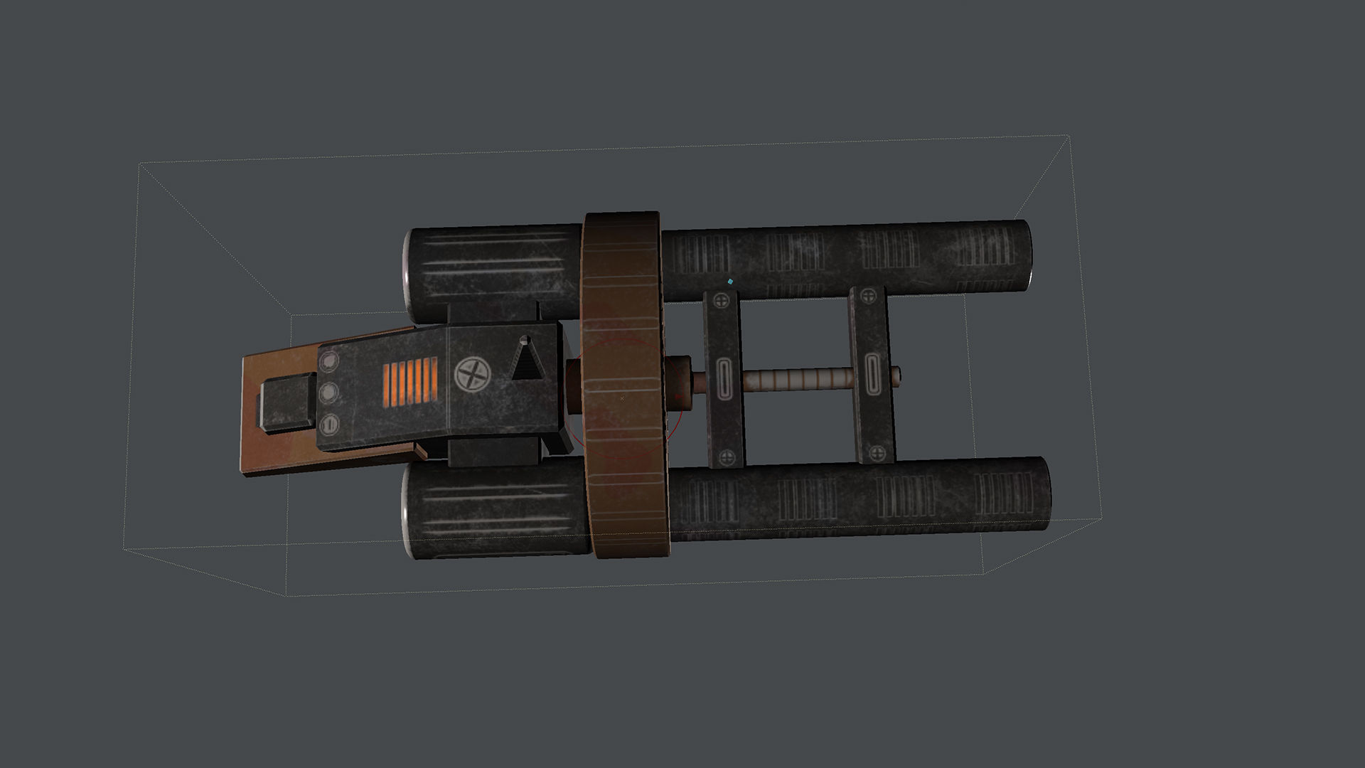 Gun Lowpoly PBR sci-fi weapon Low-poly 3D model_16