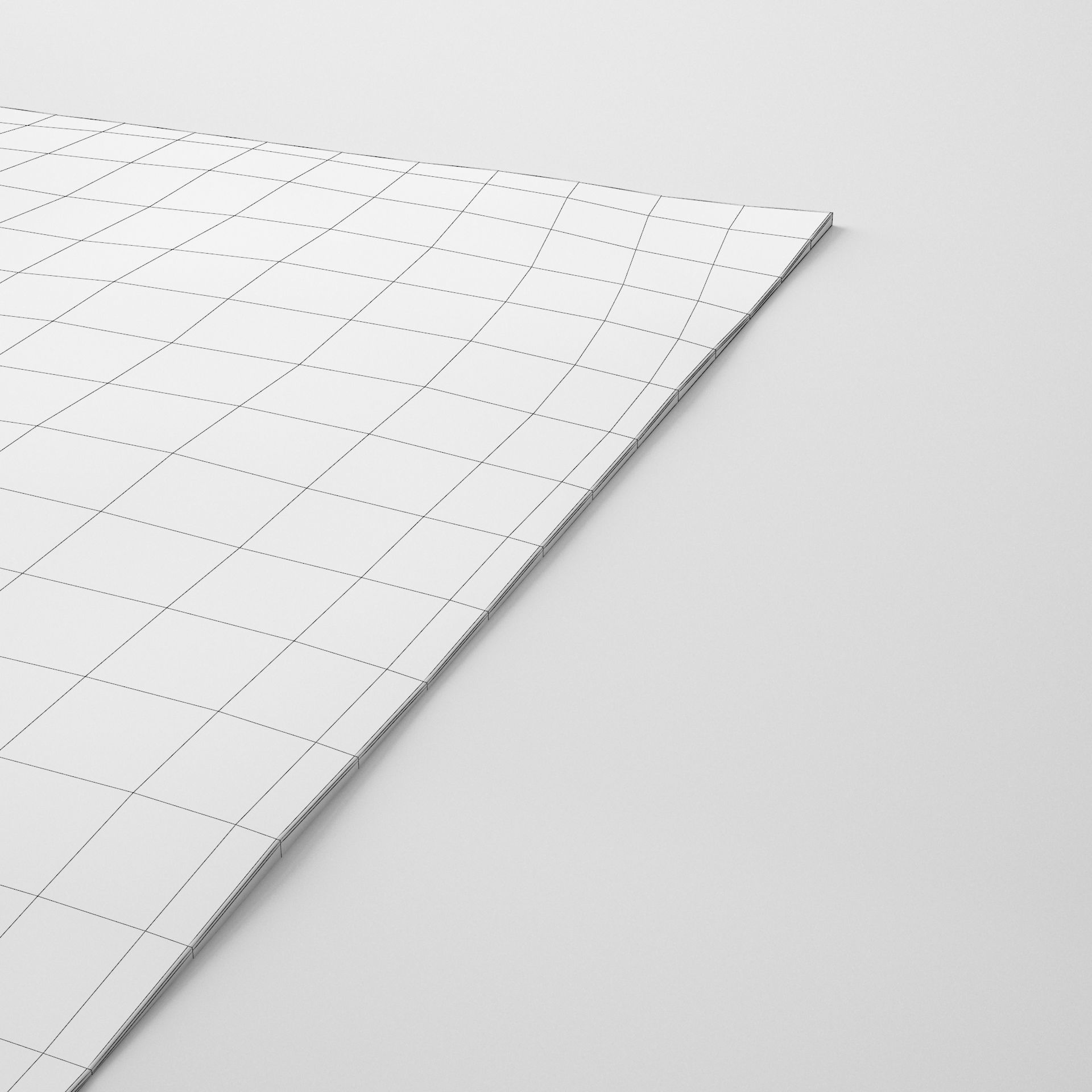 The Dark Contemporary Carpet - Rug Low-poly 3D model_3