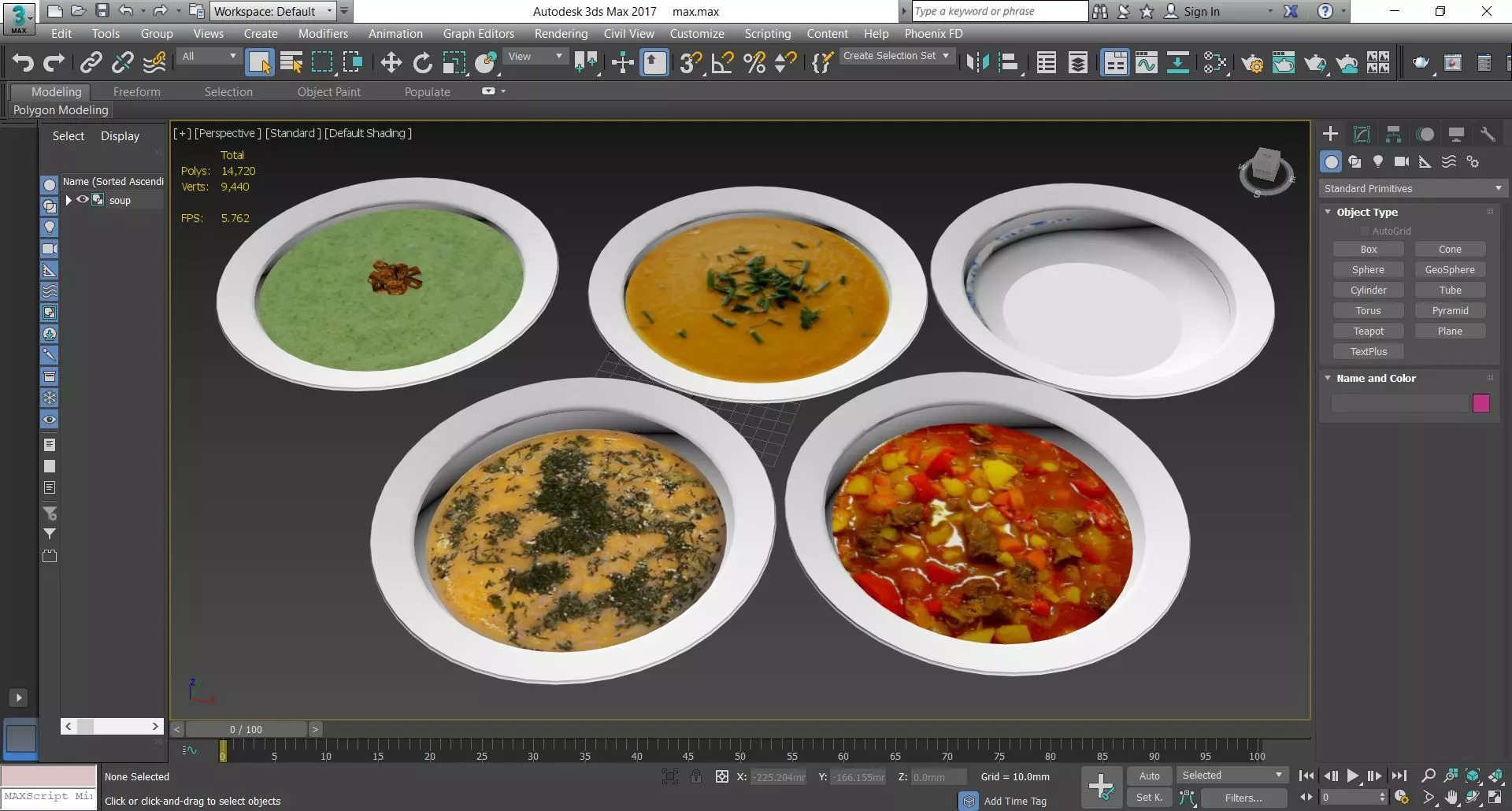 Dinner dishes collection 3D model