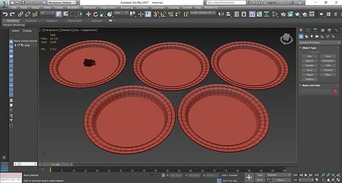 Dinner dishes collection 3D model 2
