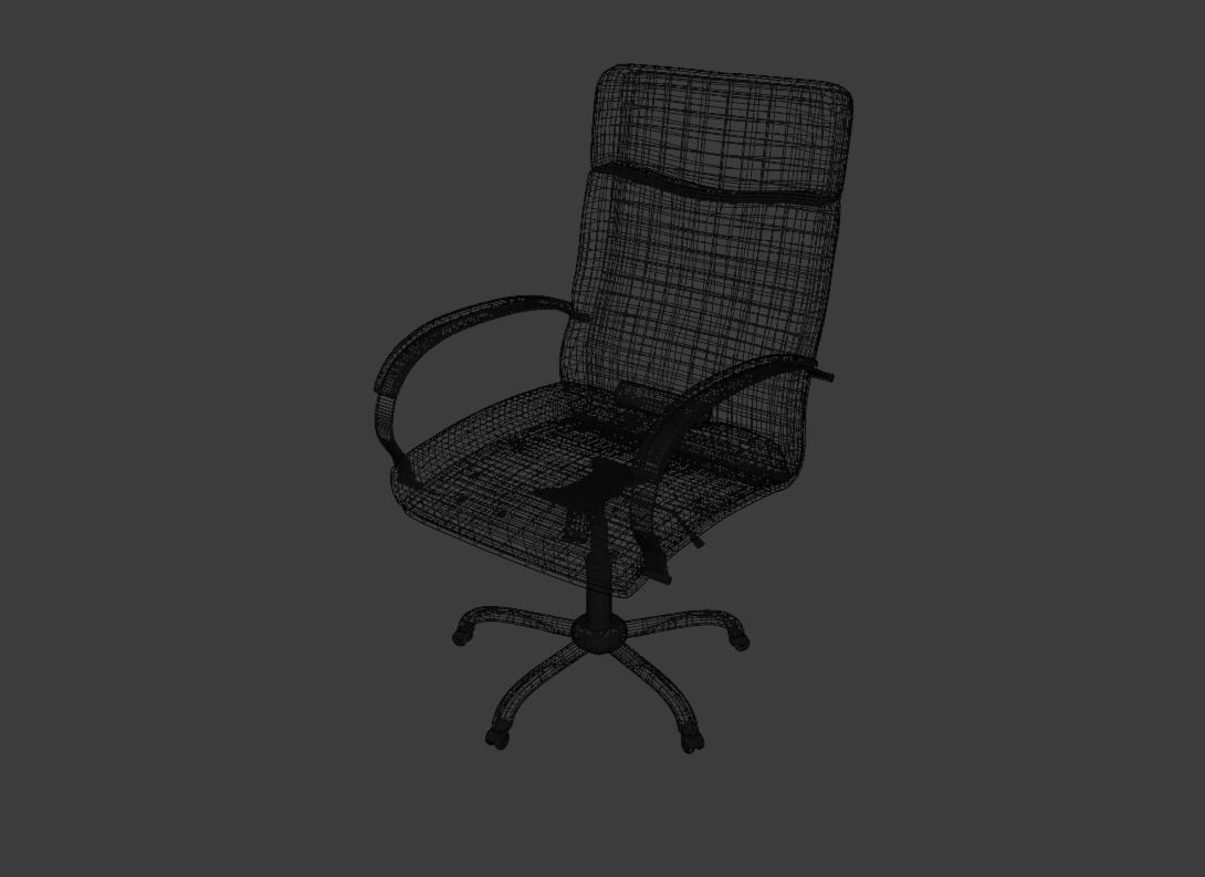 desk chair Free 3D model_2