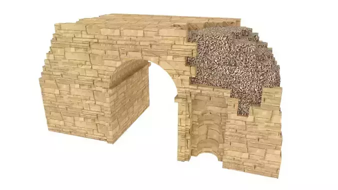 Cleopatra Gate Low-poly 3D model