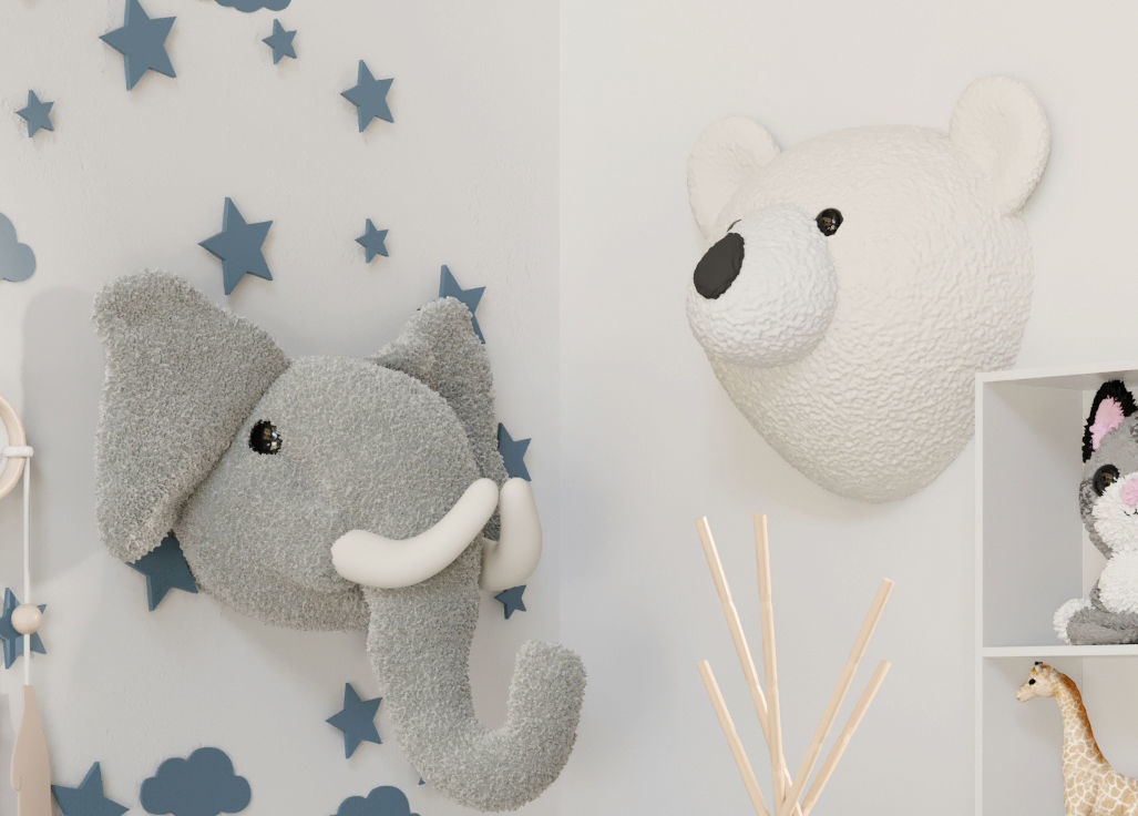 Decor for children room 3D model_2