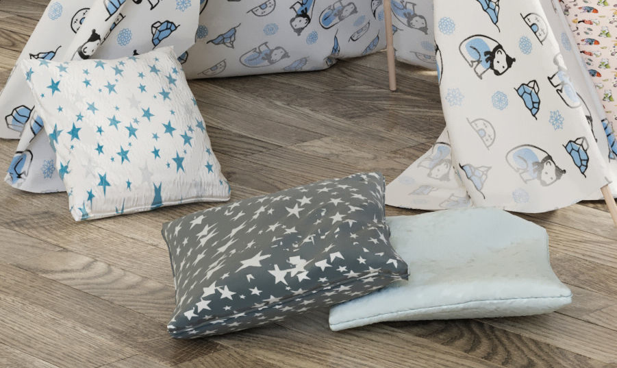 Decor for children room 3D model_3