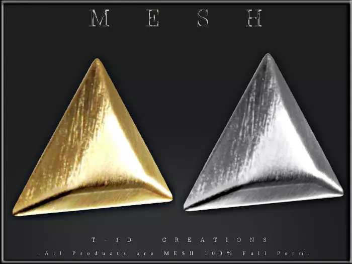Triangular Studs Low-poly 3D model