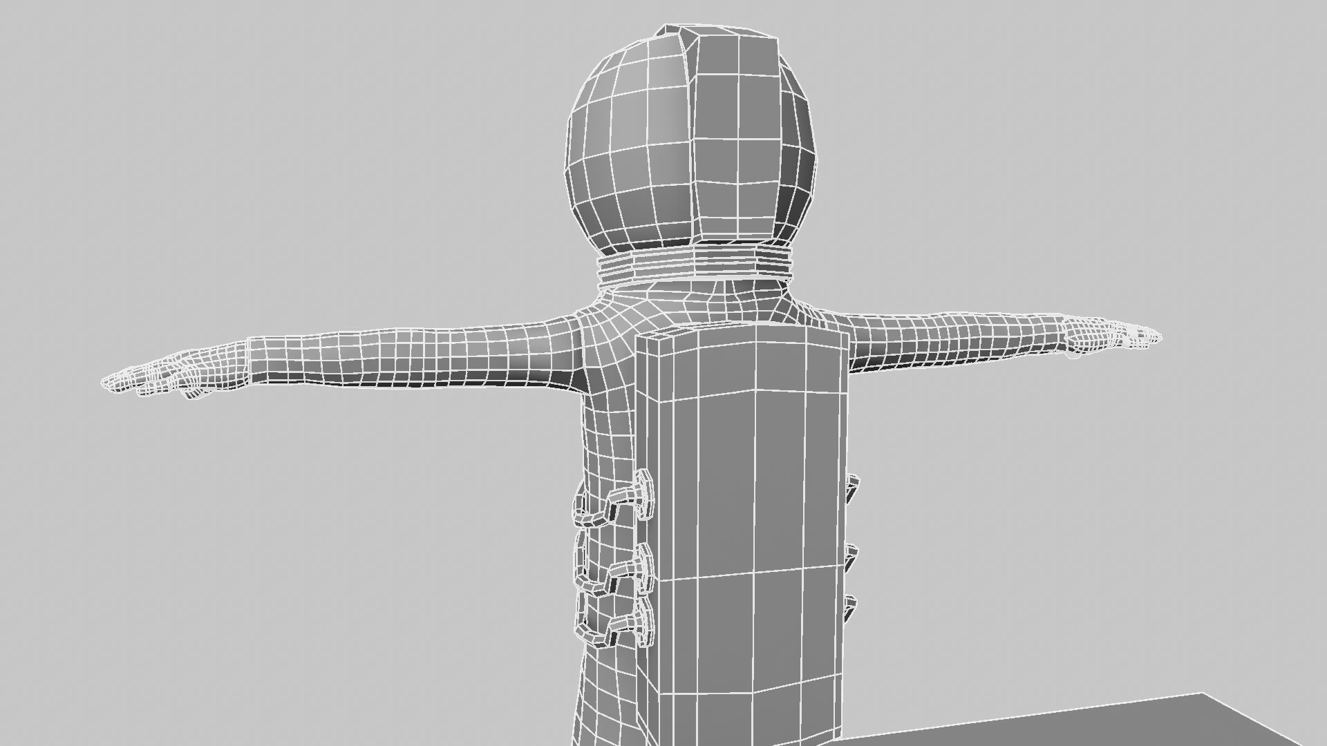 Astronaut Cartoon 3D model_3