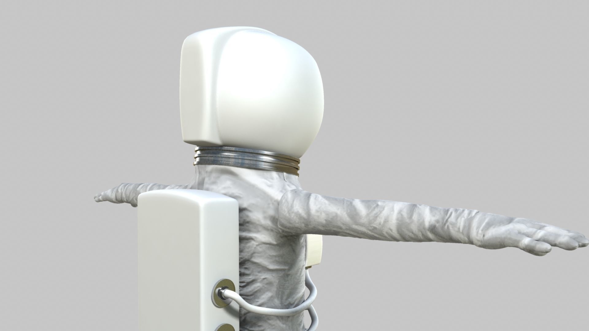 Astronaut Cartoon 3D model_20