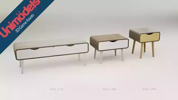 Unimodels Furniture Vol 2 For Unity 2018 or higher