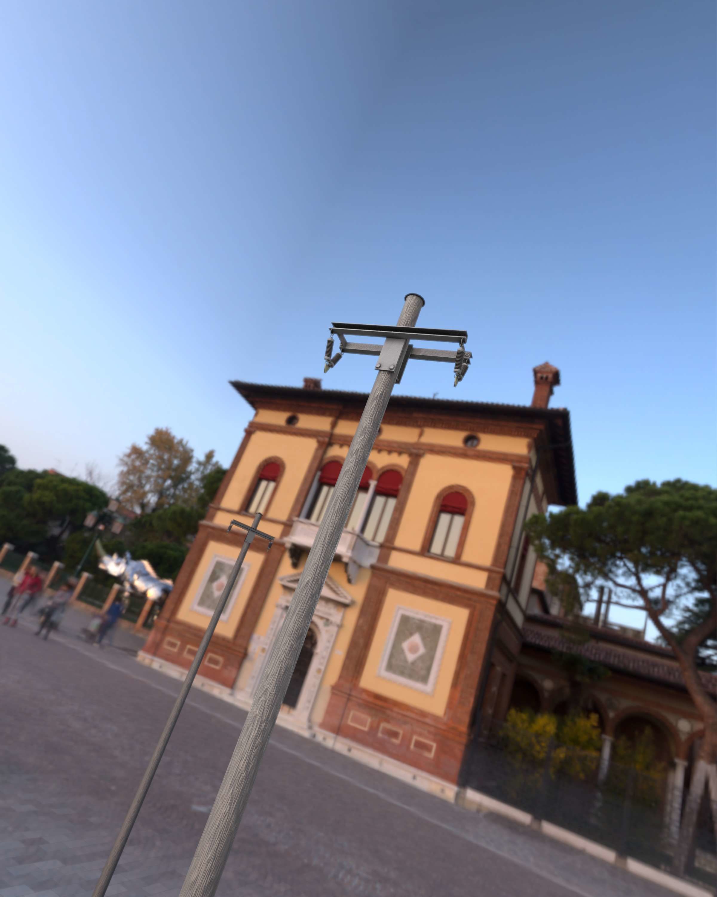 Wood Electricity Poles - Object 009 Low-poly 3D model_22