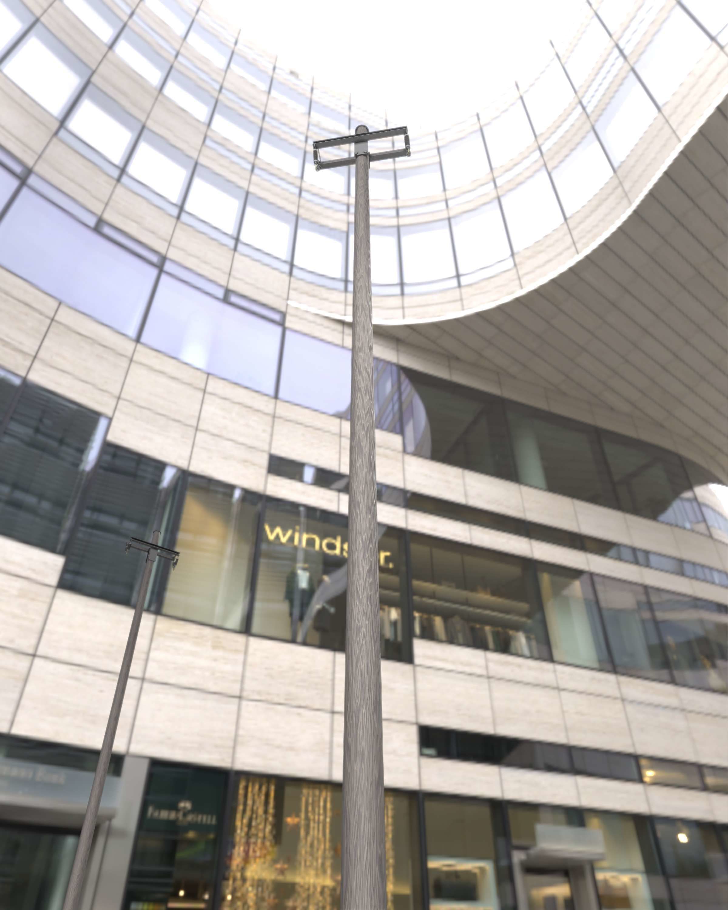 Wood Electricity Poles - Object 009 Low-poly 3D model_11