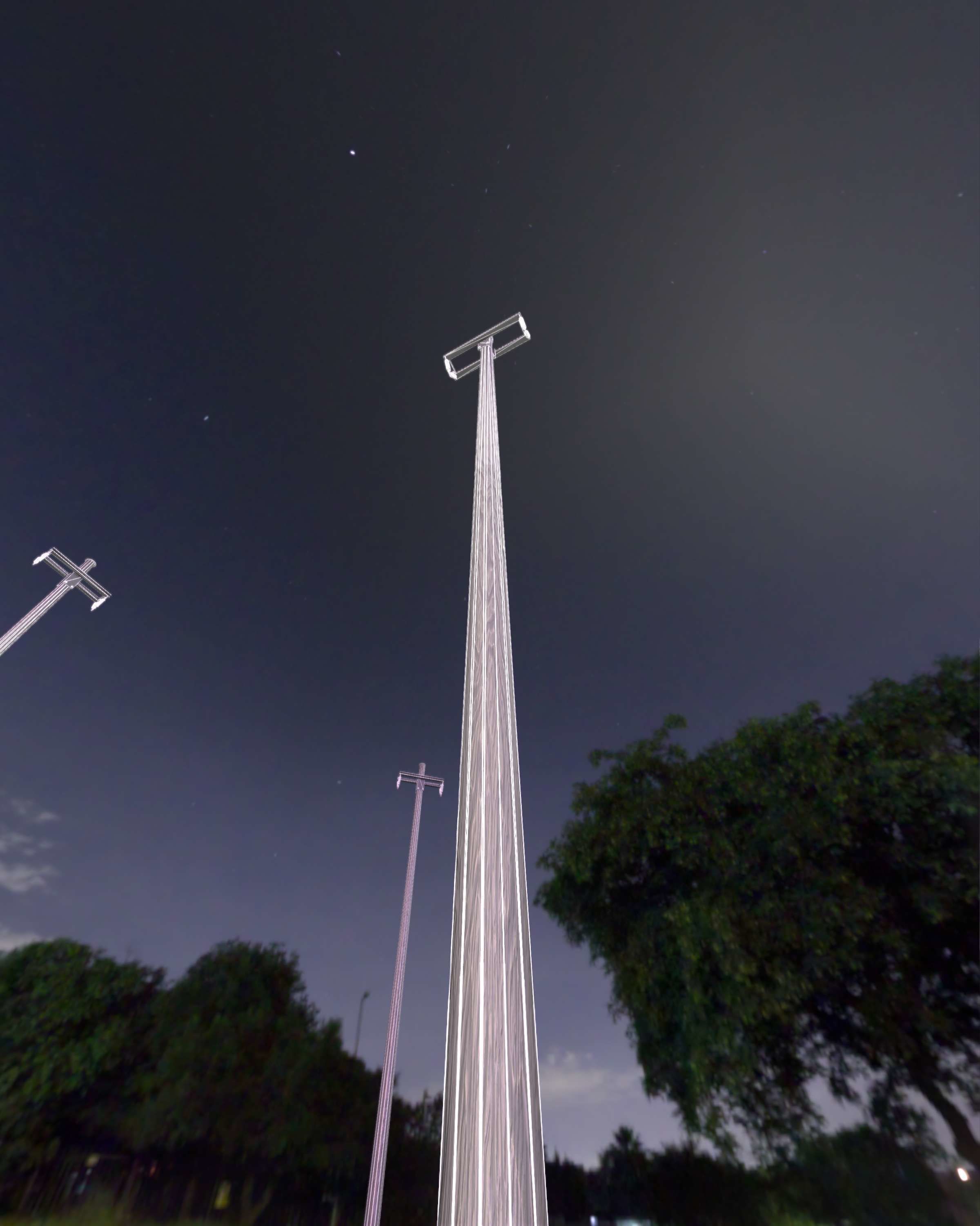 Wood Electricity Poles - Object 009 Low-poly 3D model_37