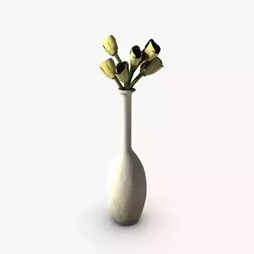 Flowers in vase 3D model