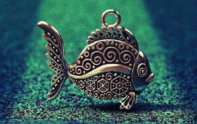 Solar pattern fish 3D print model