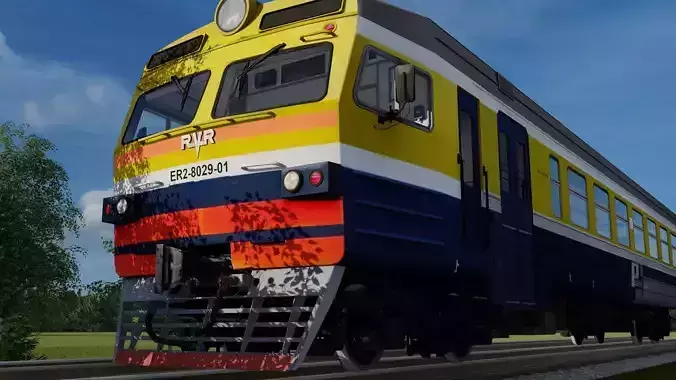 ER-2 EMU Head Wagon 3D model