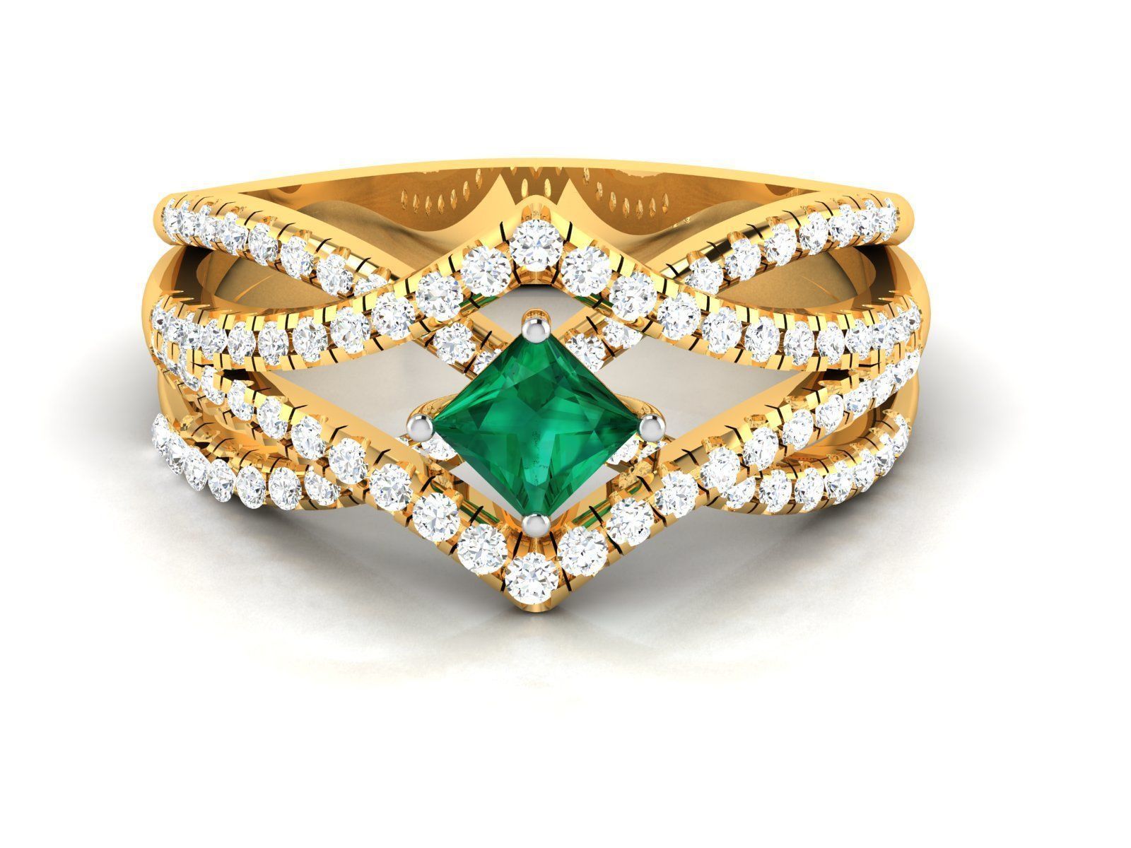 31 Women Ring 3dm render details bulk collection  3D print model_3