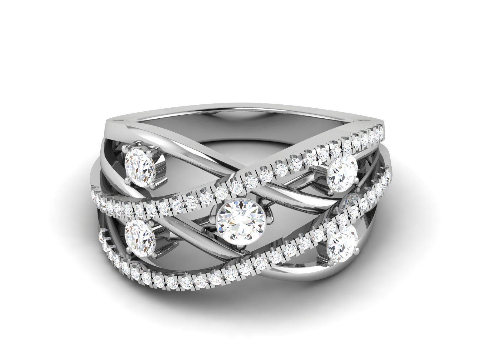 31 Women Ring 3dm render details bulk collection  3D print model_19