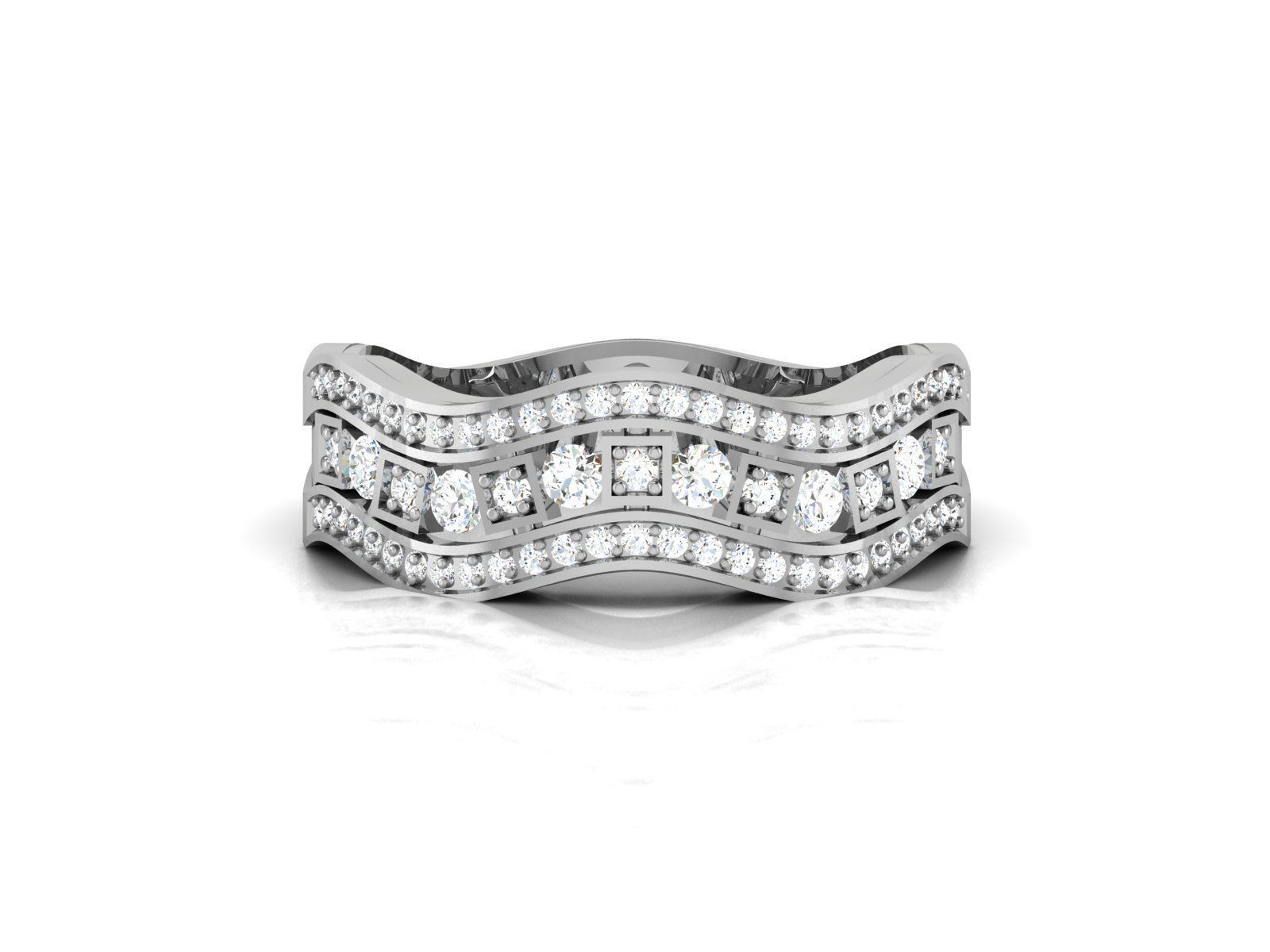 31 Women Ring 3dm render details bulk collection  3D print model_12