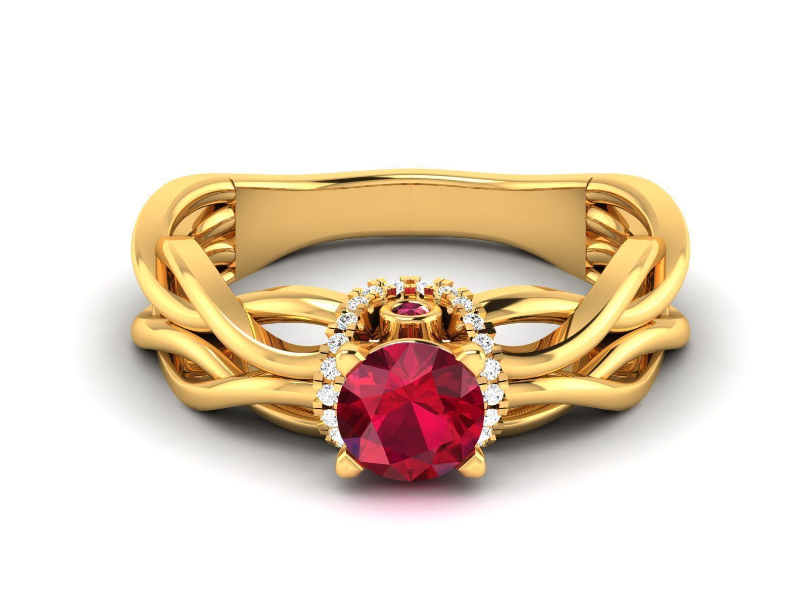 31 Women Ring 3dm render details bulk collection  3D print model_2