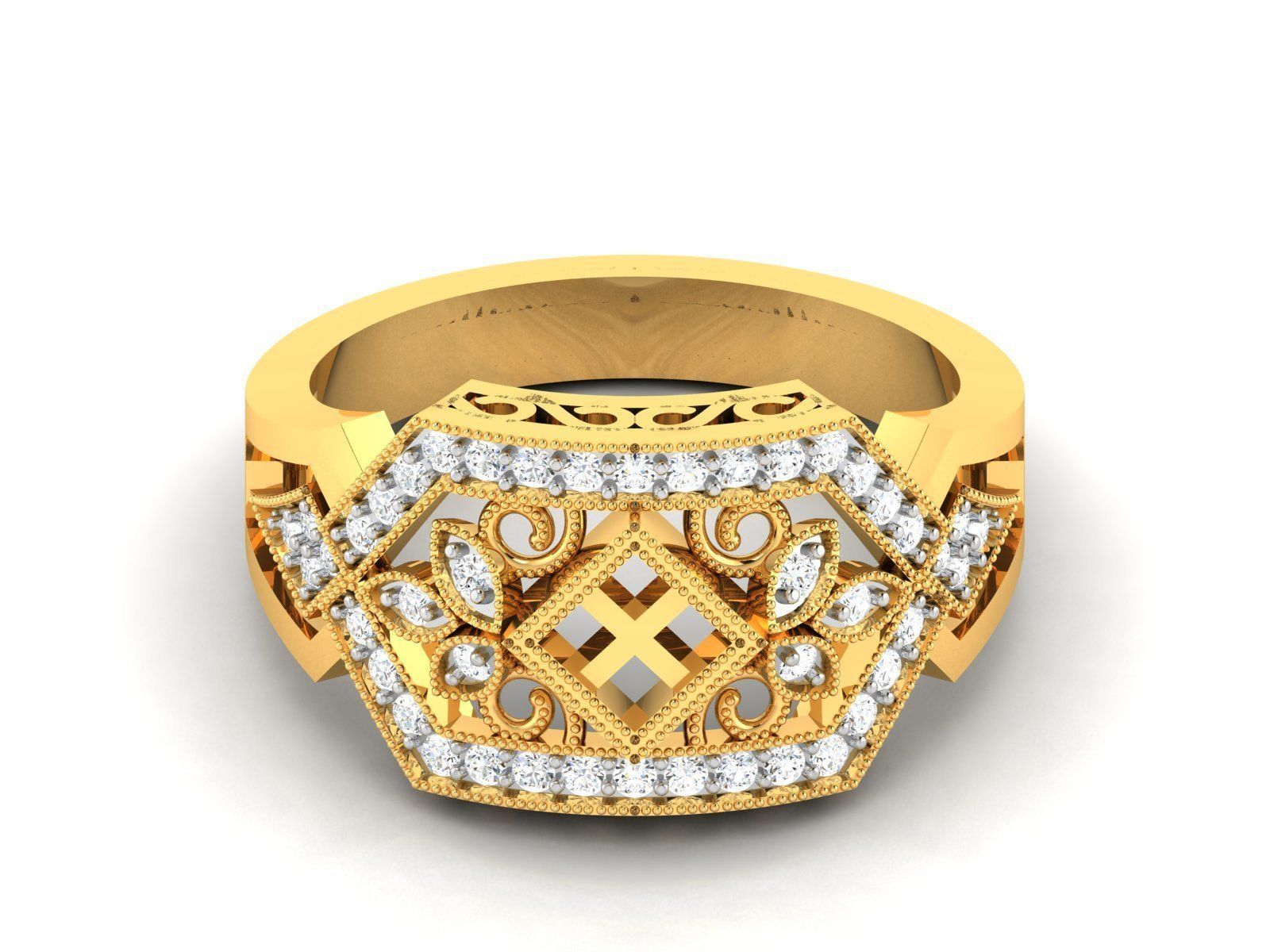 31 Women Ring 3dm render details bulk collection  3D print model_21