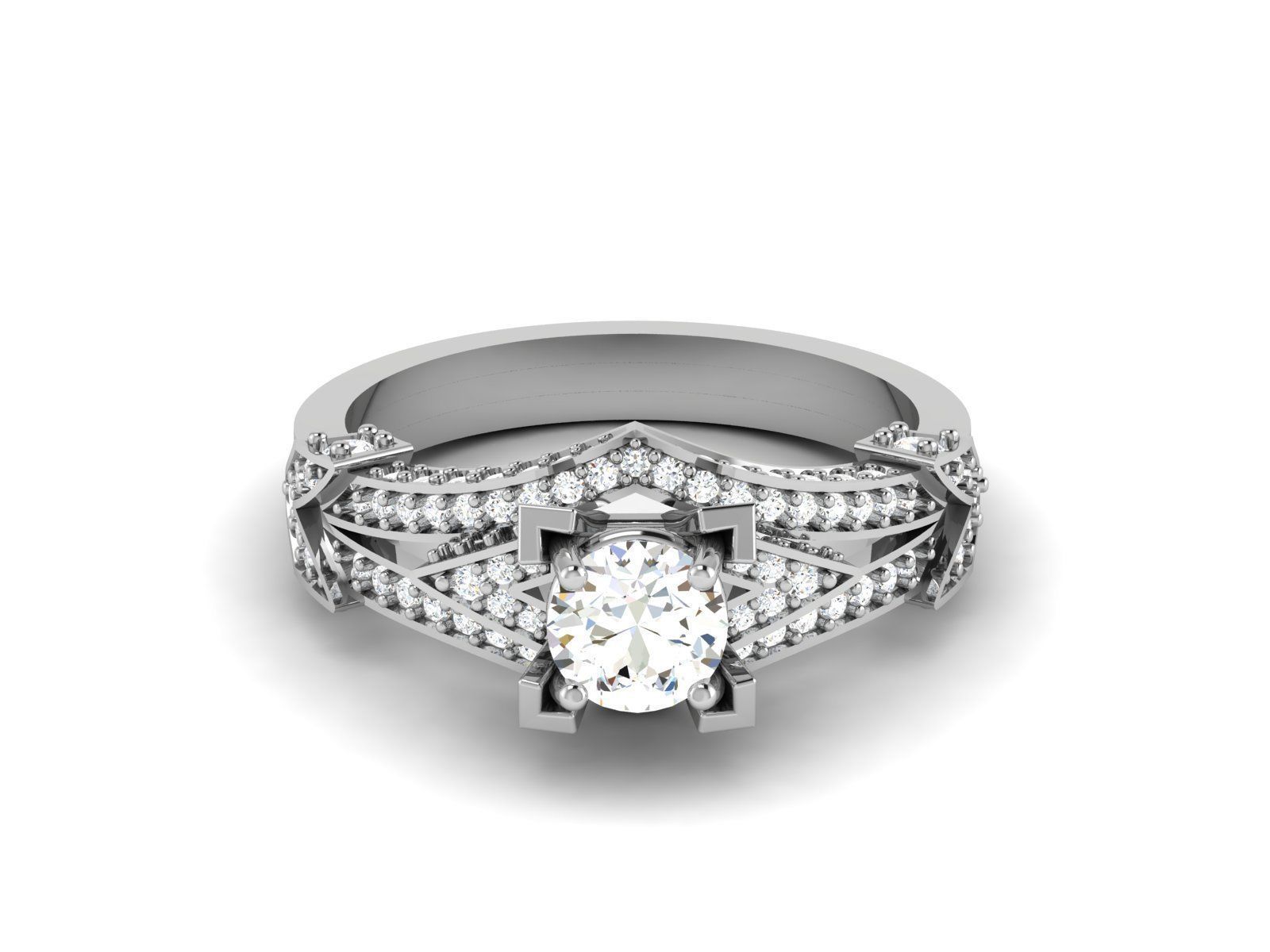 31 Women Ring 3dm render details bulk collection  3D print model_18