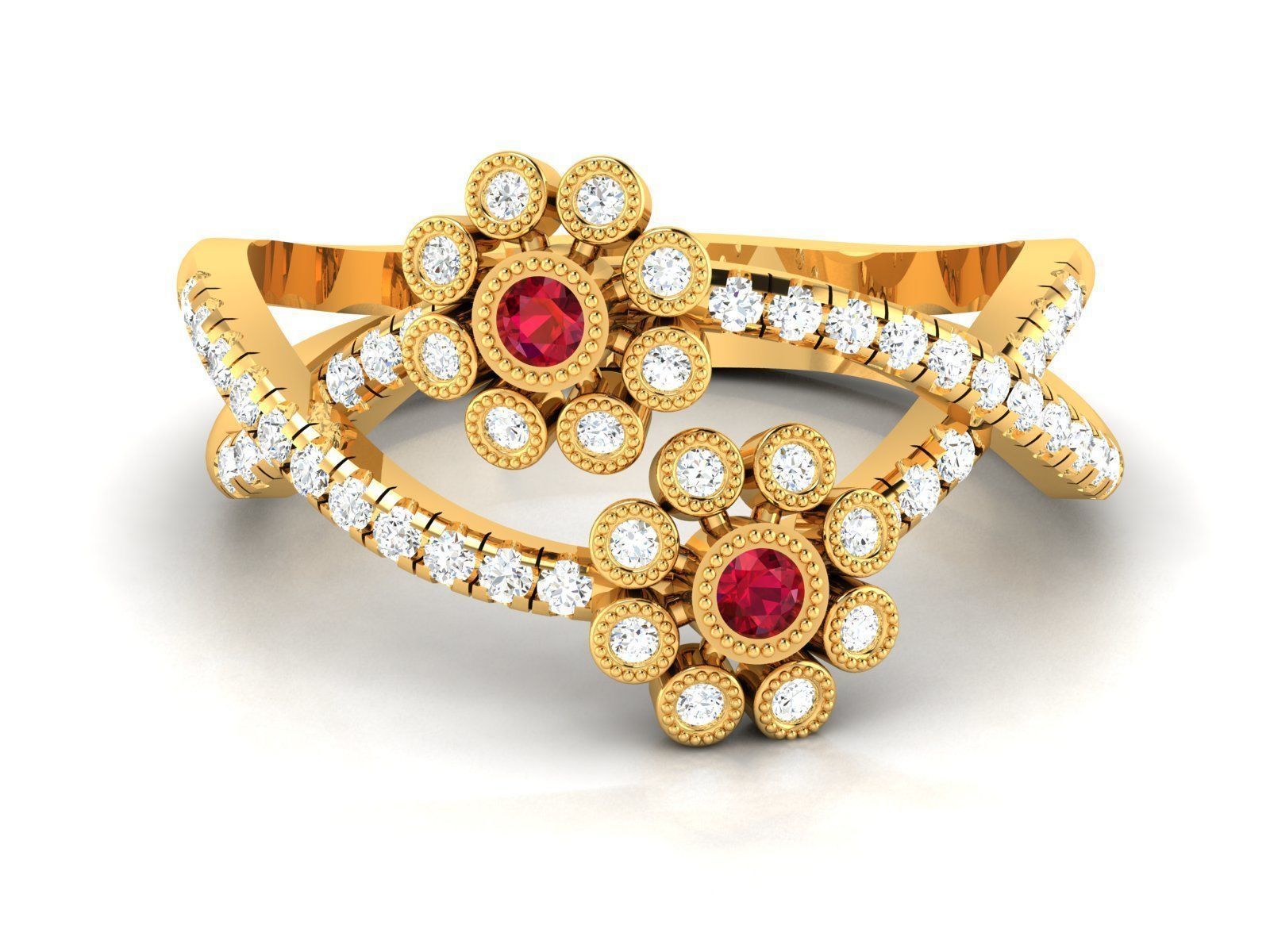 31 Women Ring 3dm render details bulk collection  3D print model_7