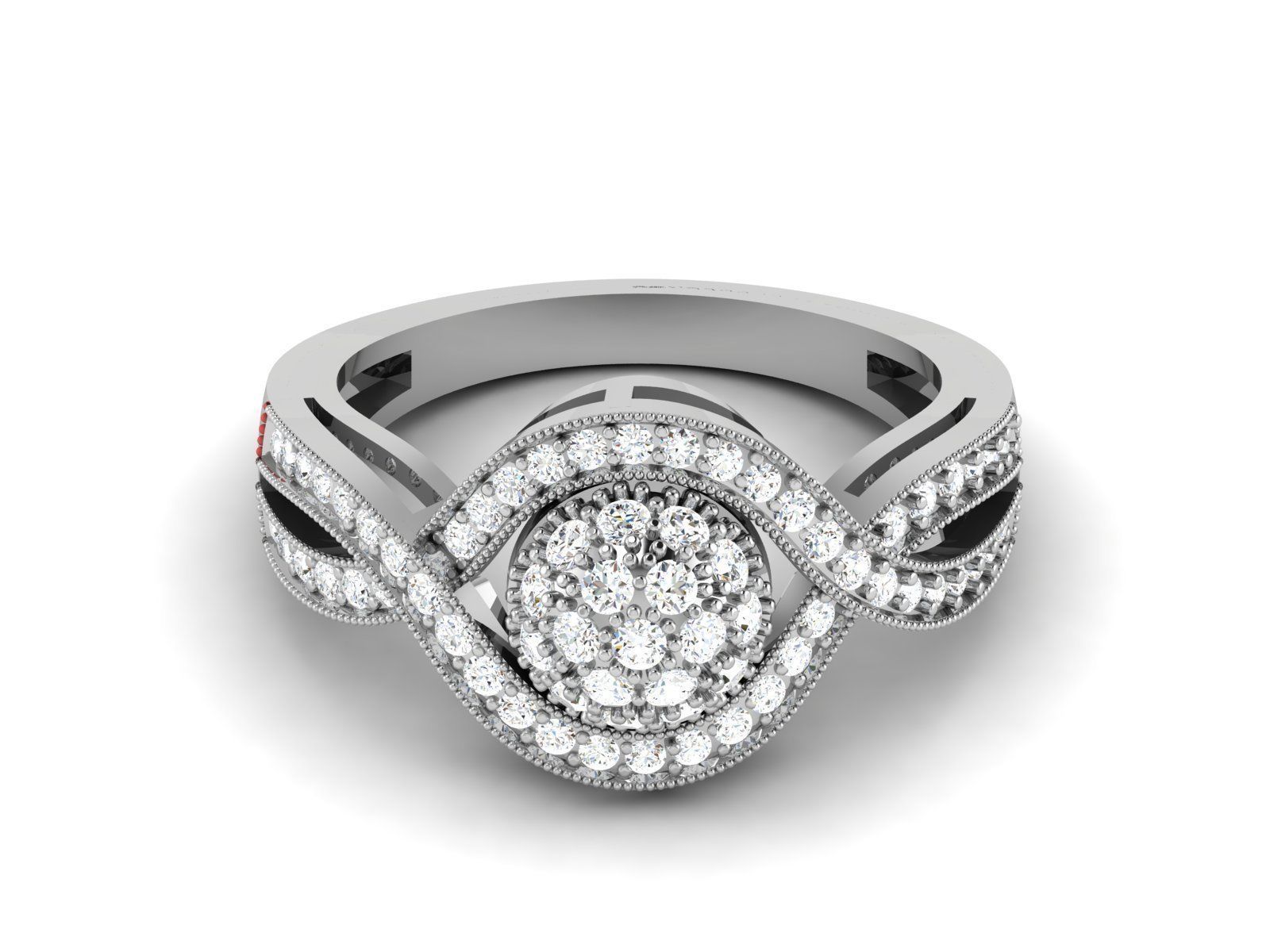 31 Women Ring 3dm render details bulk collection  3D print model_17