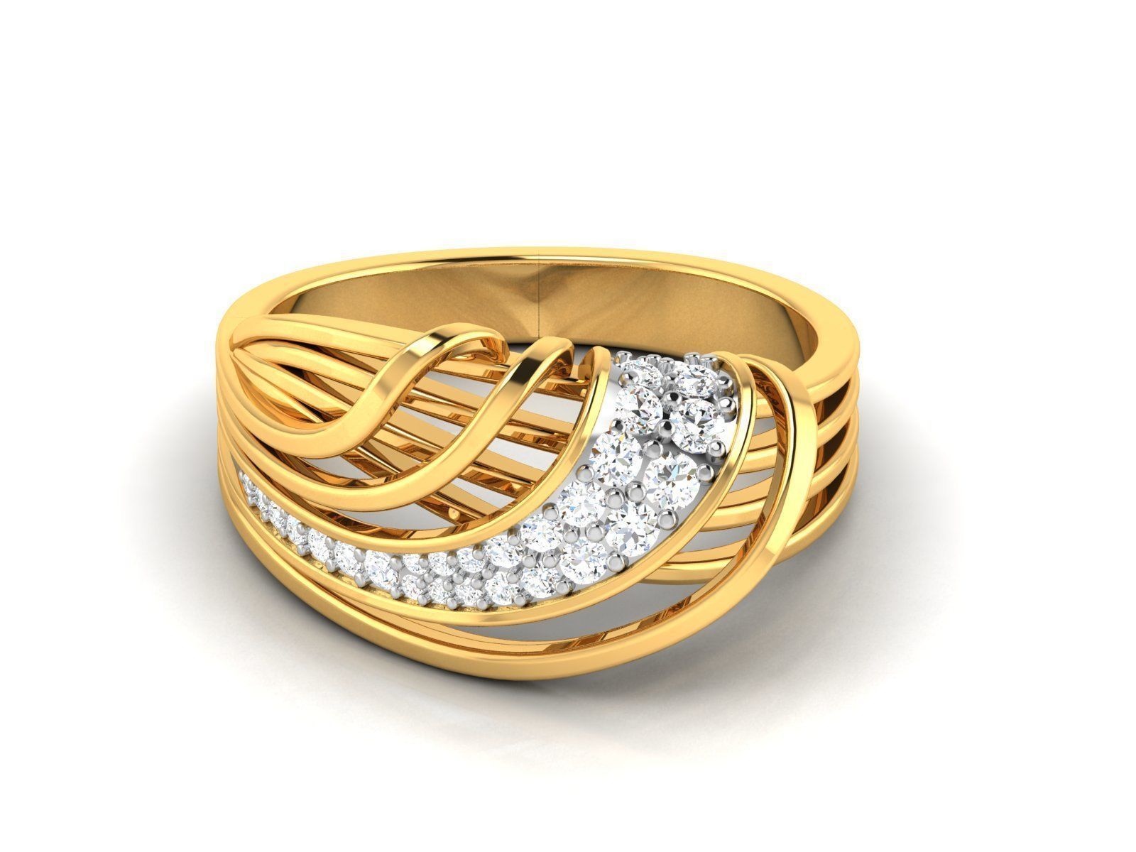 31 Women Ring 3dm render details bulk collection  3D print model_22
