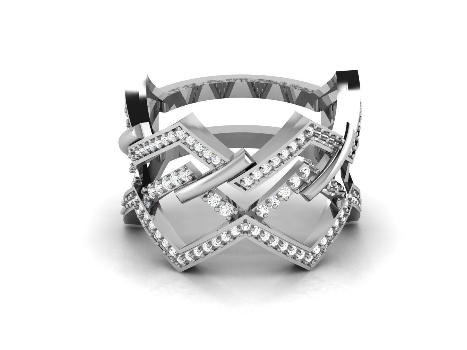 31 Women Ring 3dm render details bulk collection  3D print model_10