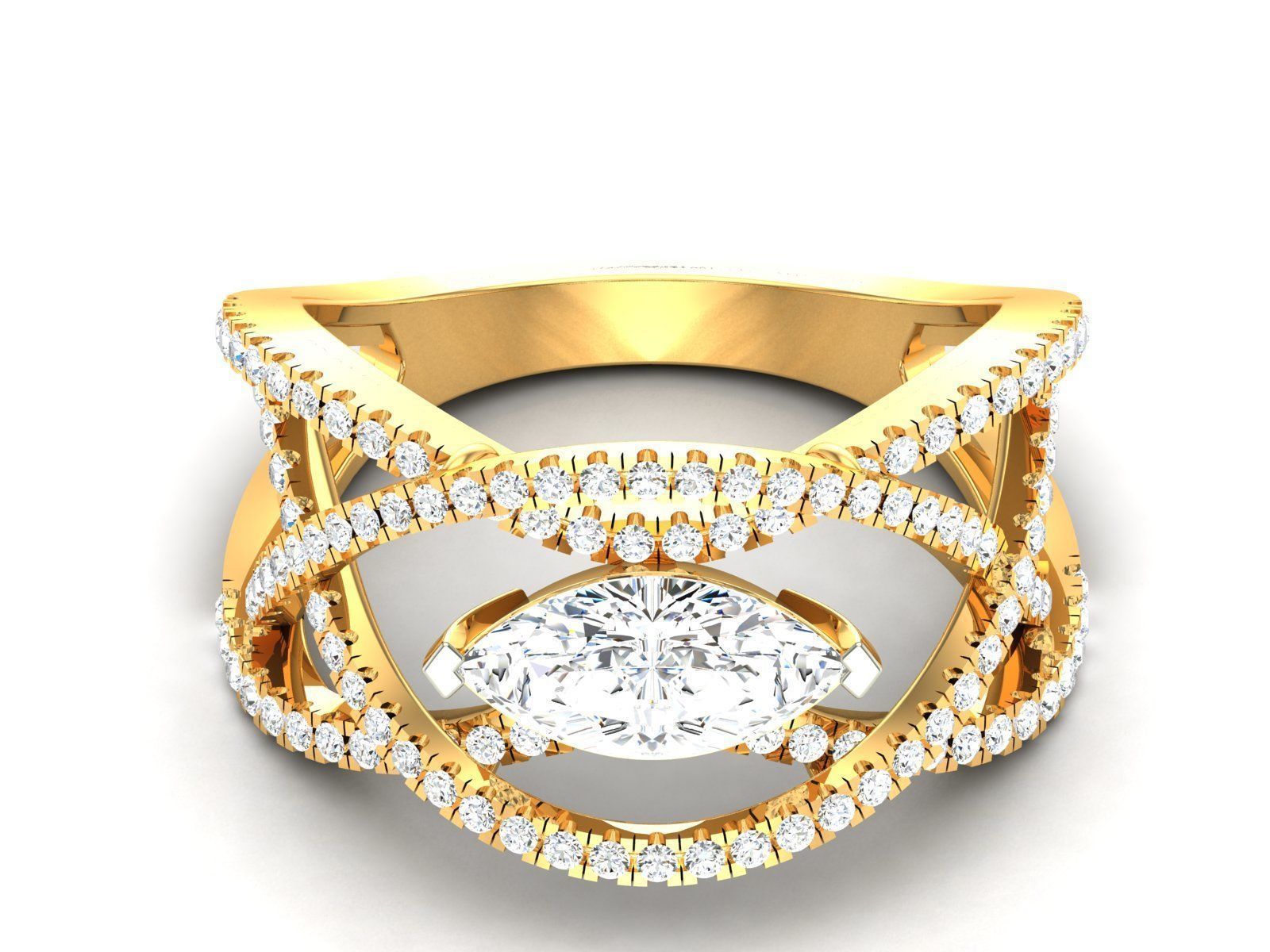 31 Women Ring 3dm render details bulk collection  3D print model_25