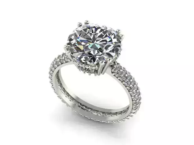 Jewelry ring 3D print model