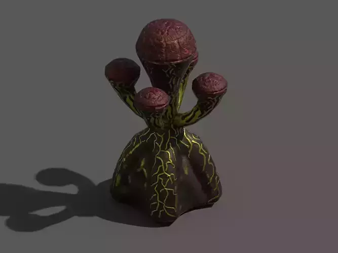 Alien Flora  Low-poly 3D model