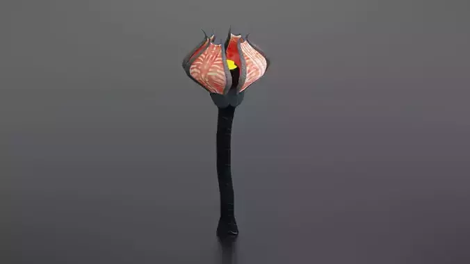 Alien Flora  Low-poly 3D model