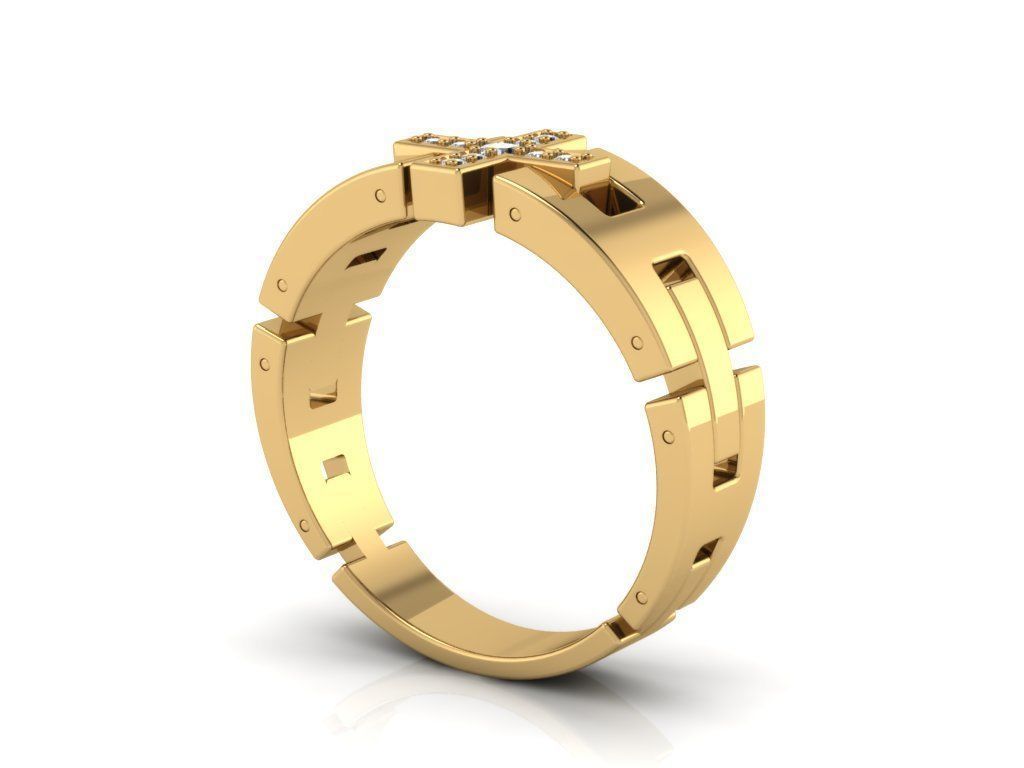Mens Ring  3D print model_1