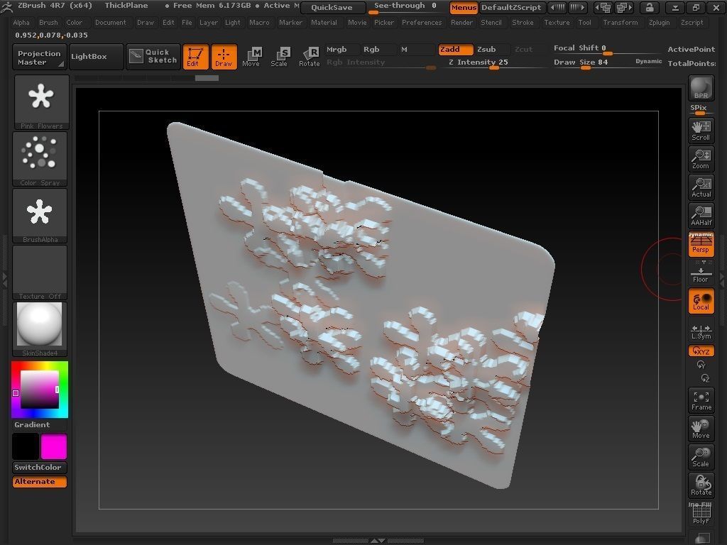 Flowers brush for Zbrush 3D model_17
