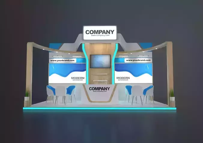 EXHIBITION STAND HMN 18 sqm