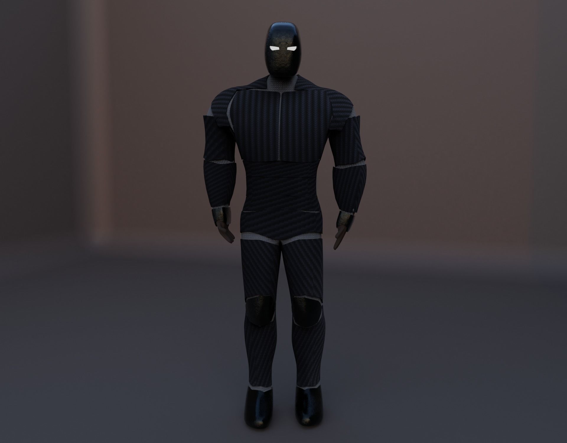 Carbon Fibre Guard Robot 3D model_3