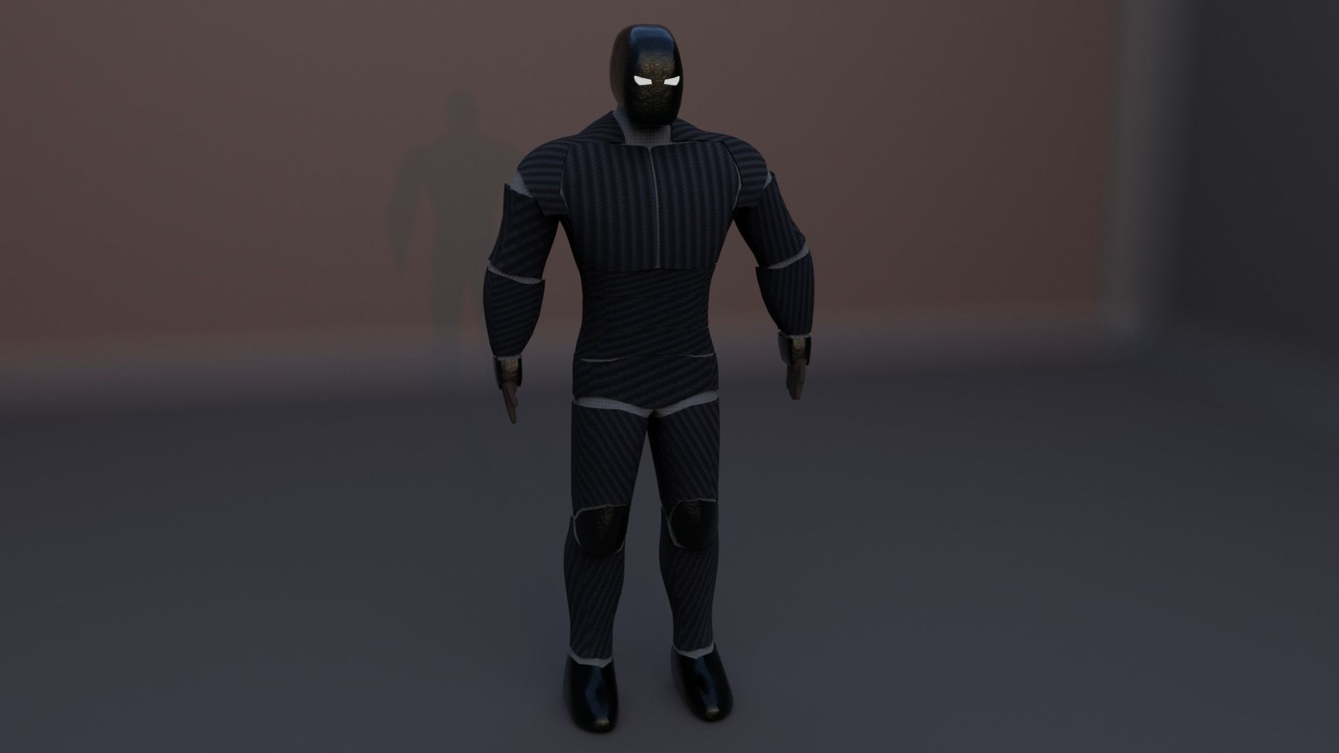 Carbon Fibre Guard Robot 3D model_4